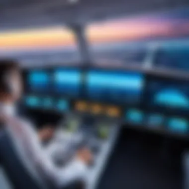 Future trends in airline technology represented visually