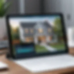Tablet showcasing home inspection software interface