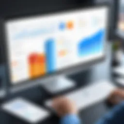 Visual representation of CRM functionalities