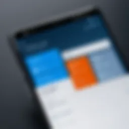 User interface of a popular to-do list application
