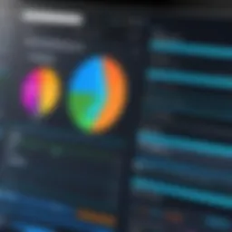 Visual representation of patch management software dashboard