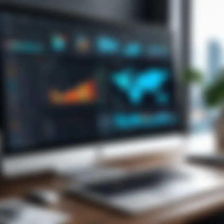 Visual representation of channel management software interface