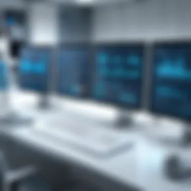 Laboratory Management Interface A sophisticated laboratory management interface showcasing data organization