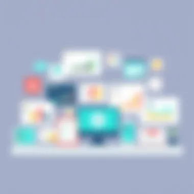 Diverse Types of Service Reporting Software Illustration of various types of service reporting software