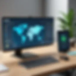 WeVPN user interface showcasing features
