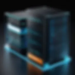 Visual representation of database management systems architecture