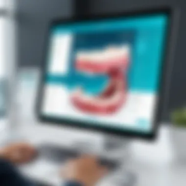 Demandforce Dental Software Interface User interface of Demandforce Dental software showcasing features