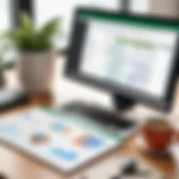 Spreadsheet showcasing CRM functionalities