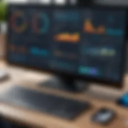 Dynamic dashboard showcasing communication tool features