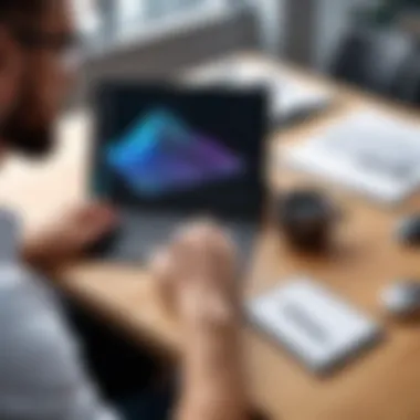 Designer Utilizing CAD on iPad Pro Professional designer using CAD software on iPad Pro in an office setting