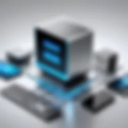 Conceptual representation of desktop virtualization