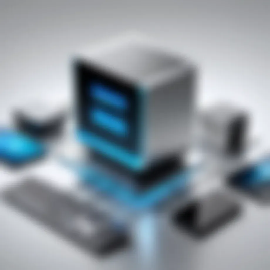 Conceptual representation of desktop virtualization