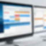 A sleek interface of calendar management software showcasing scheduling capabilities