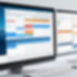 A sleek interface of calendar management software showcasing scheduling capabilities