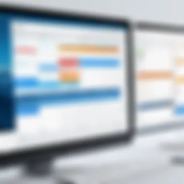 Sleek Interface of Calendar Management Software A sleek interface of calendar management software showcasing scheduling capabilities