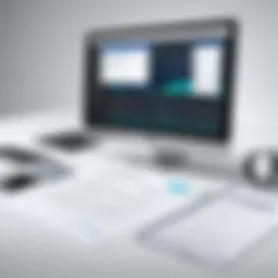 Screen showcasing document comparison software feature set