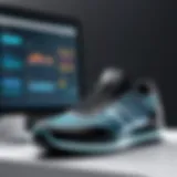 Innovative software interface showcasing shoe design features