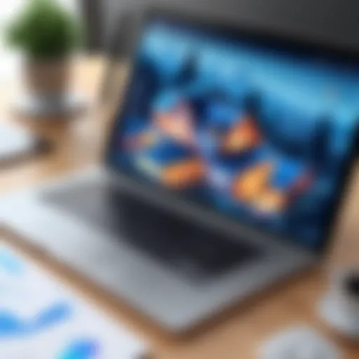 Illustration of innovative real estate software interface