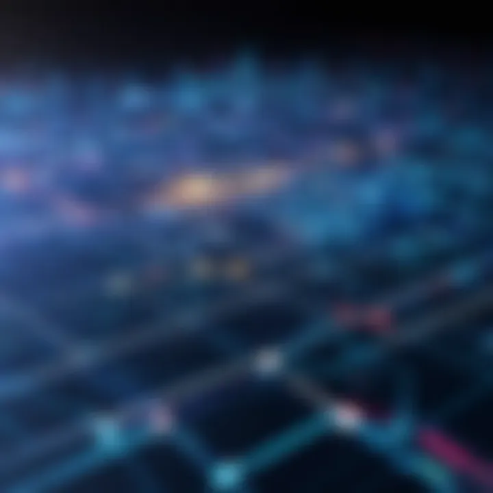 A transportation logistics network illustrating software applications in action