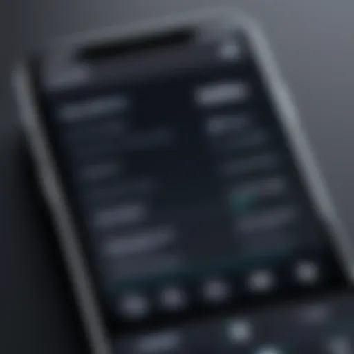 Screenshot of a softphone application interface on iPhone