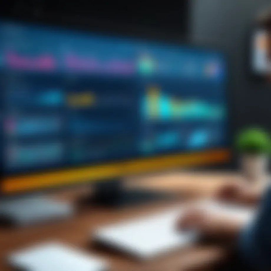 An overview of project management dashboard displaying tasks and deadlines