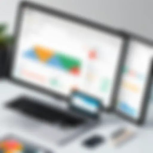Illustration showing Zoho's lead generation dashboard