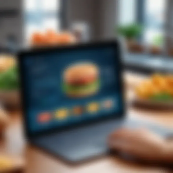 Customer engagement tools interface for food services