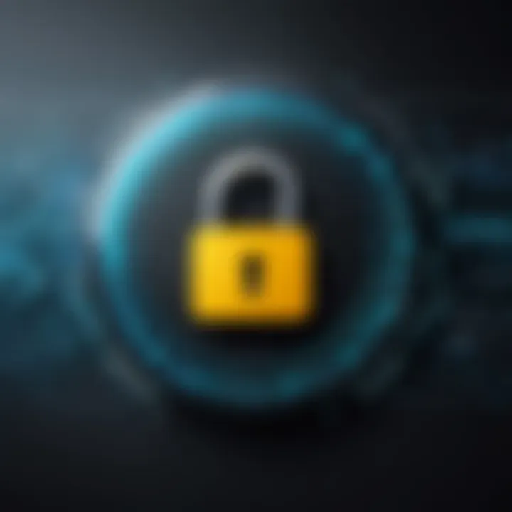 Lock symbol illustrating data security in appointment apps