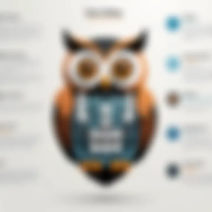 Infographic highlighting strengths and weaknesses of Hootsuite competitors