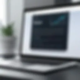 Showcasing a virtual webinar interface on a laptop screen