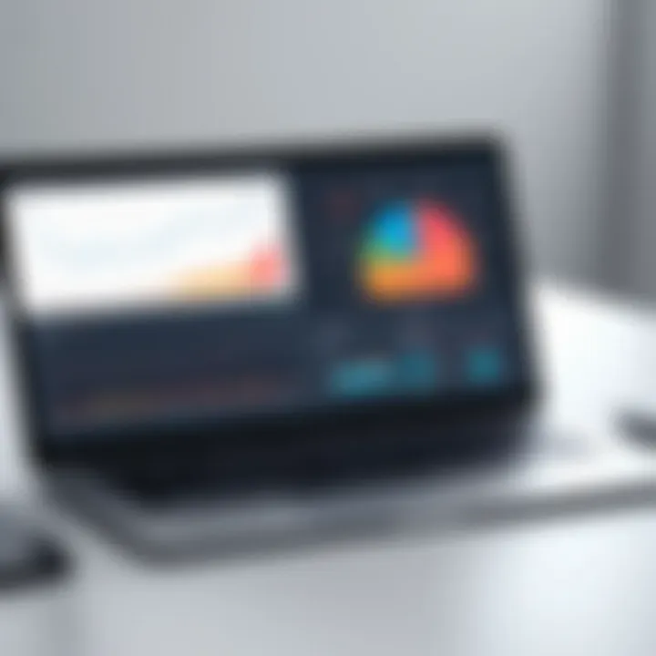 Graph illustrating the impact of tracking software on sales performance