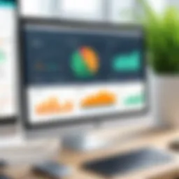 Sophisticated dashboard of lawn care billing software