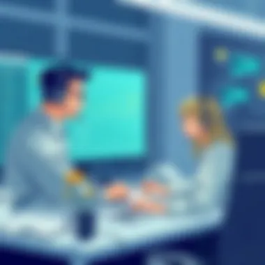 Customer Support Team in Action Customer support team assisting clients