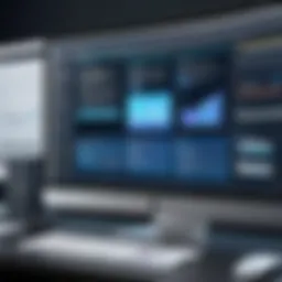 Visual representation of litigation database software features
