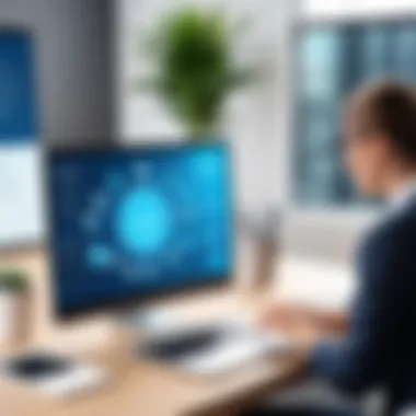 Engagement in Digital Learning Professional engaging with online training modules