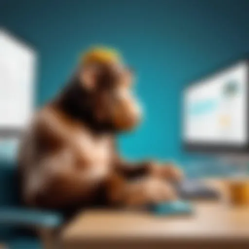 An illustration showcasing the intuitive user interface of Mailchimp