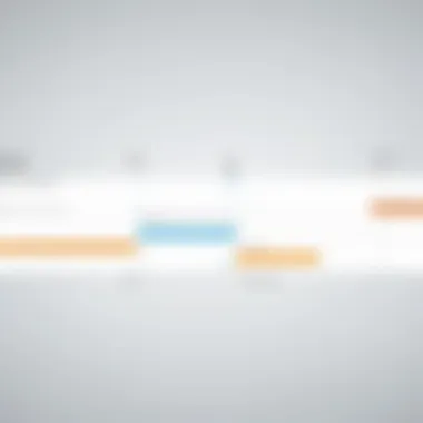 Project Timeline Visualization Visual representation of a project timeline created with Microsoft Office Timeline.