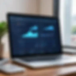 Visual representation of loan tracking software interface