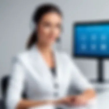 Innovative Features of Nexa Virtual Receptionist A sleek digital interface showcasing Nexa Virtual Receptionist functionalities