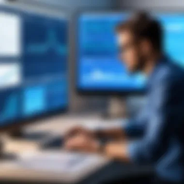 Supply Chain Optimization Strategies A logistics expert analyzing data to optimize supply chain efficiency