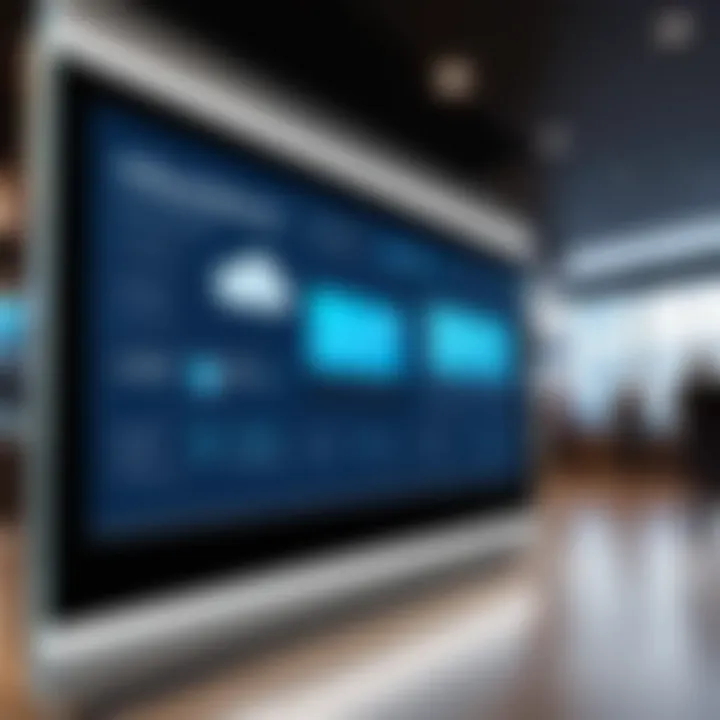 Innovative Rise Vision digital signage interface showcasing interactive features