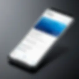 Showcasing the interface of the Samsung Business Card Scanner app