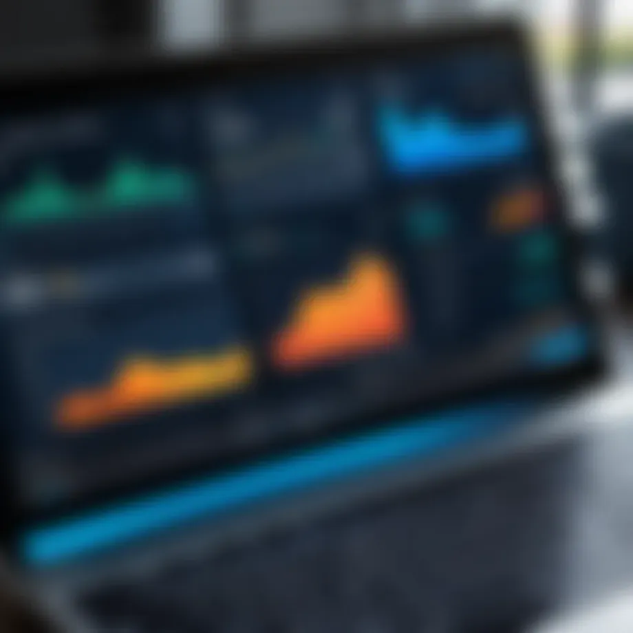 Trucking accounting software dashboard showcasing financial insights