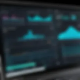 Visual representation of an ATS dashboard with analytics and metrics