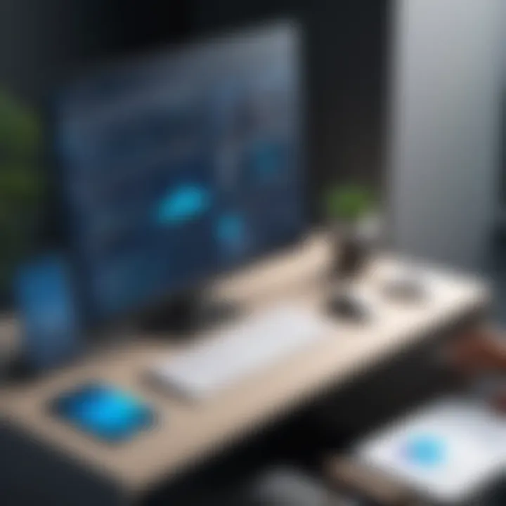 Illustration of various application types created with builder software