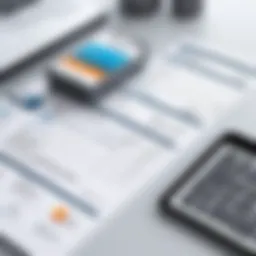 An overview of HVAC invoice software interface showcasing features.