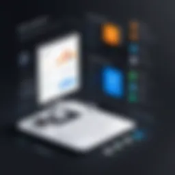 Dynamic dashboard showcasing Power Automate Online features