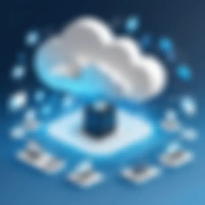 Infographic showcasing key players in the cloud management platforms sector.