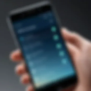 Mobile Device Usage of Web Softphone Person using web softphone on a mobile device