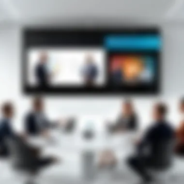 A seamless virtual meeting experience showcasing multiple participants on a digital platform